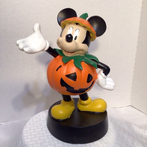Disney Other - Mickey Mouse Pumpkin Figurine - Halloween - Mickey Halloween - Disney